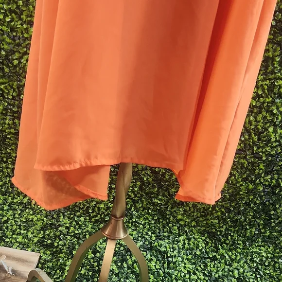VENUS Orange Sleeveless Midi Sundress for Weddings Size Large - Picture 4 of 9